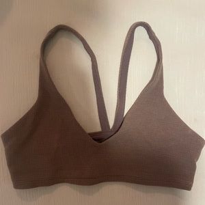 ALO YOGA WAFFLE MICRO BRA, SIZE SMALL, LIKE NEW